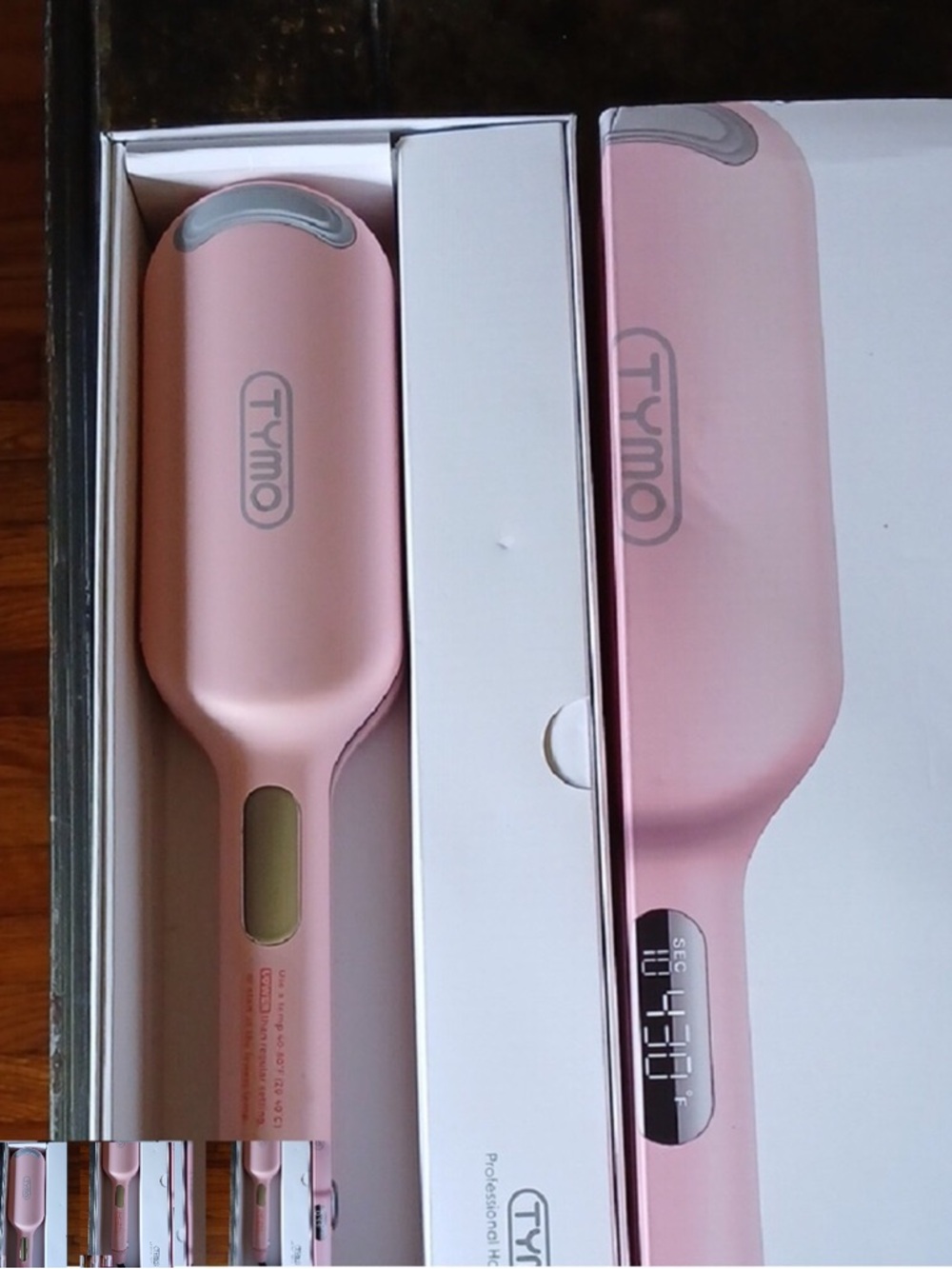 Tymo Pink Hair Straightening Brush - Soft Glide Styling